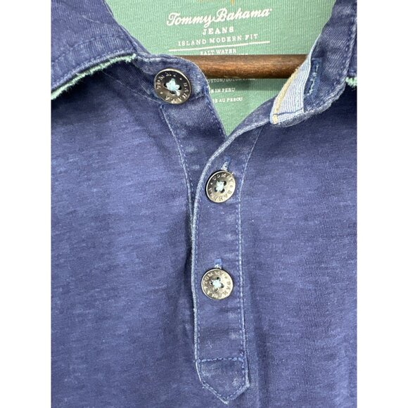 Tommy Bahama Short Sleeve Heavy Top Stitching Polo Shirt Men's Size XL - Picture 5 of 13